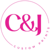 C&J Custom Prints logo