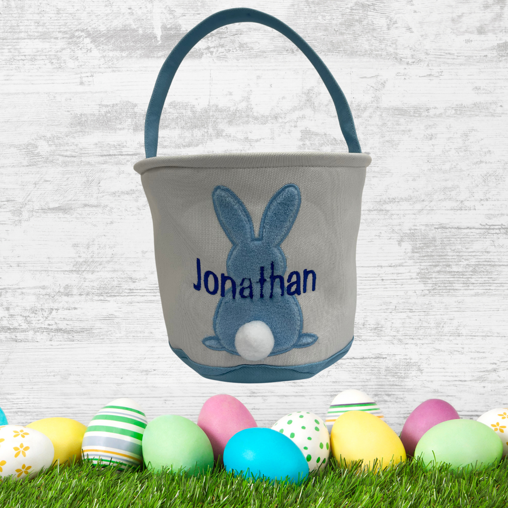 Embroidered Name Easter Basket