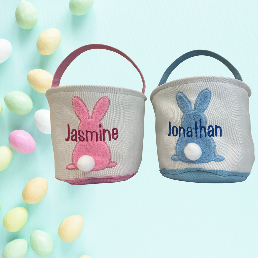 Embroidered Name Easter Basket