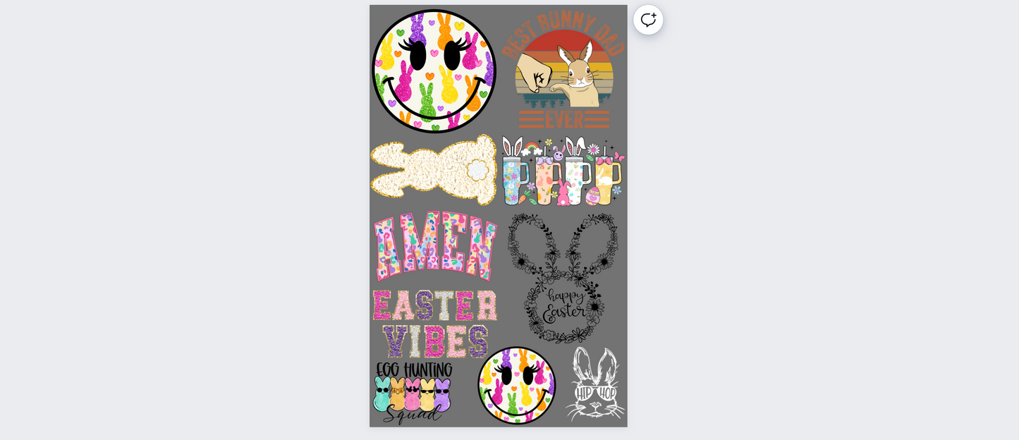 Easter Premade Gangsheets-24 inches- DTF Transfer ready to press -24 hour turnaround timeframe